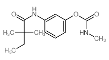 [3-(2,2-dimethylbutanoylamino)phenyl] N-methylcarbamate结构式