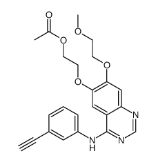 Desmethyl Erlotinib Acetate Structure