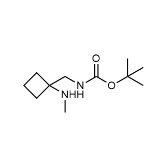((1-(甲基氨基)环丁基)甲基)氨基甲酸叔丁酯结构式