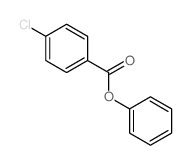 Benzoic acid,4-chloro-, phenyl ester Structure