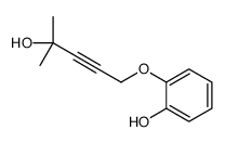 2-(4-hydroxy-4-methylpent-2-ynoxy)phenol结构式