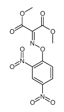 dimethyl 2-(2,4-dinitrophenoxy)iminopropanedioate结构式