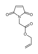 prop-2-enyl 2-(2,5-dioxopyrrol-1-yl)acetate结构式