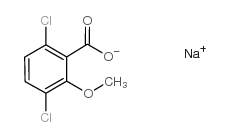 sodium 3,6-dichloro-o-anisate structure