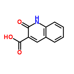 2-羟基-3-喹啉羧酸结构式