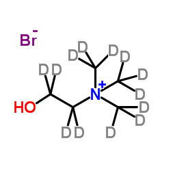 溴化胆碱-D13结构式