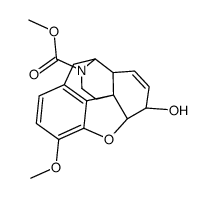 methyl (4R,4aR,7S,7aR,12bS)-7-hydroxy-9-methoxy-2,4,4a,7,7a,13-hexahydro-1H-4,12-methanobenzofuro[3,2-e]isoquinoline-3-carboxylate结构式