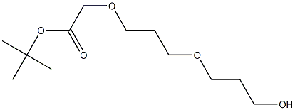 tert-butyl 2-(3-(3-hydroxypropoxy)propoxy)acetate结构式