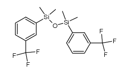 1,1,3,3-tetramethyl-1,3-bis[m-(trifluoromethyl)phenyl]disiloxane Structure