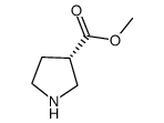 (S)-甲基吡咯烷-3-甲酯结构式