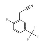 2-氟-5-三氟甲基苯乙腈结构式