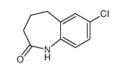 7-Chloro-1,3,4,5-tetrahydro-2H-1-benzazepin-2-one structure