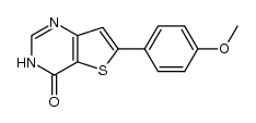 6-(4-Methoxyphenyl)thieno[3,2-d] pyrimidin-4(3H)-one Structure