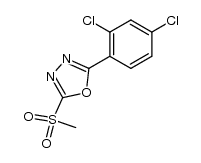 2-(2,4-dichloro-phenyl)-5-methanesulfonyl-[1,3,4]oxadiazole结构式