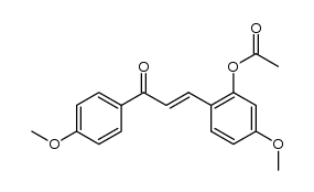 2-Acetoxy-4,4'-dimethoxy-chalkon结构式