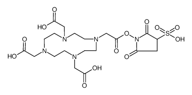 DOTA N-hydroxysulfosuccinimide ester Structure