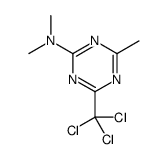 N,N,4-trimethyl-6-(trichloromethyl)-1,3,5-triazin-2-amine结构式