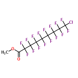 Methyl 9-chloro-2,2,3,3,4,4,5,5,6,6,7,7,8,8,9,9-hexadecafluorononanoate结构式