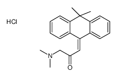 1-(dimethylamino)-3-(10,10-dimethylanthracen-9-ylidene)propan-2-one,hydrochloride Structure