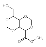 methyl 2-(hydroxymethyl)-3,5,8,10-tetraoxabicyclo[4.4.0]decane-7-carboxylate结构式