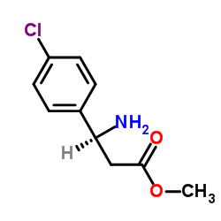 (S)-3-氨基-3-(4-氯苯基)丙酸甲酯结构式