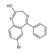 7-bromo-5-phenyl-1,2-dihydro-2H-1,4-benzodiazepin-2-one Structure