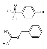 S-benzylisothiuronium p-chlorobenzenesulfonate Structure