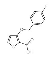 3-[(4-氟苯基)甲氧基]-2-噻吩羧酸结构式