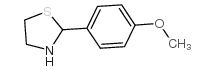 2-(4-甲氧基苯基)-噻唑烷结构式