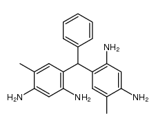 bis-(2,4-diamino-5-methyl-phenyl)-phenyl-methane Structure