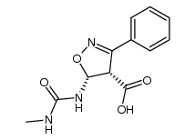 5c-(3-methyl-ureido)-3-phenyl-4,5-dihydro-isoxazole-4r-carboxylic acid Structure