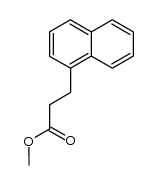 3-(naphthalen-1-yl)propionic acid methyl ester结构式