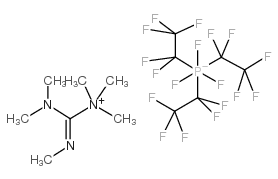 hexamethylguanidinium tris(pentafluoroethyl)trifluorophosphate Structure