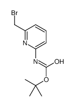 (6-(溴甲基)吡啶-2-基)氨基甲酸叔丁酯结构式