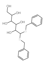 6,6-bis(benzylsulfanyl)hexane-1,2,3,4,5-pentol结构式