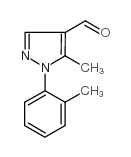 5-甲基-1-(2-甲基苯基)-1H-吡唑-4-甲醛结构式
