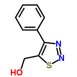 (4-苯基-1,2,3-噻二唑-5-基)甲醇结构式
