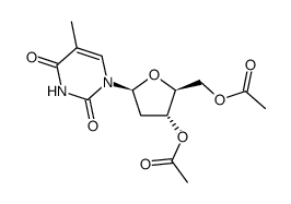 3',5'-di-O-acetyl-β-L-thymidine Structure