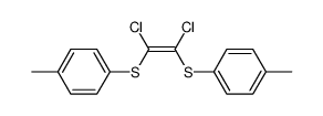 (Z)-1,2-dichloro-1,2-bis-p-tolylsulfanyl-ethene结构式