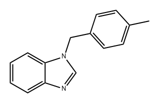 1-(4-甲基苄基)-1H-苯并咪唑结构式