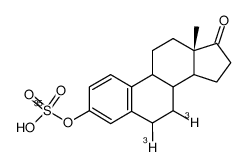 <35S>-Schwefelsaeure-mono-<17-oxo-6,7-di-3H-estra-1,3,5(10)-trien-3-yl-ester> Structure