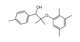 2-methyl-1-(4-methylphenyl)-2-(2,3,5-trimethylphenoxy)propan-1-ol结构式