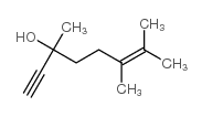 3,6,7-trimethyloct-6-en-1-yn-3-ol结构式