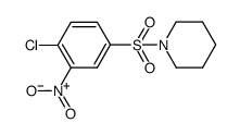 1-(4-氯-3-硝基苯磺酰基)-哌啶结构式