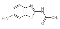 N-(6-氨基苯并噻唑-2-基)乙酰胺结构式