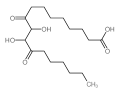 10,11-dihydroxy-9,12-dioxo-octadecanoic acid结构式