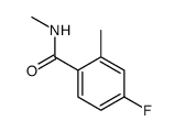 4-氟-N,2-二甲基苯胺结构式