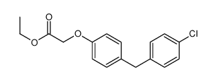 ethyl 2-[4-[(4-chlorophenyl)methyl]phenoxy]acetate结构式