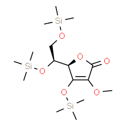 L-Ascorbic acid, 2-O-methyl-3,5,6-tris-O-(trimethylsilyl)-结构式