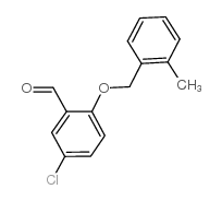 5-氯-2-[(2-甲基苄基)氧基]苯甲醛结构式